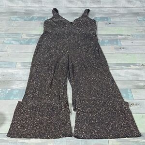 Crystal Doll Sparkle Wide Leg Romper sz X-Large